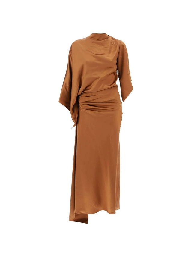 Ginger Cusco Silk Draped Midi Dress CHRISTOPHER ESBER JOHN JULIA.