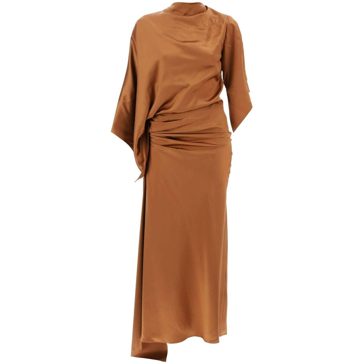 Ginger Cusco Silk Draped Midi Dress CHRISTOPHER ESBER JOHN JULIA.