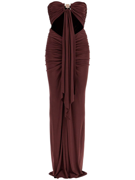 CHRISTOPHER ESBER-Maxi Dress With Bezel Detail-JOHN JULIA