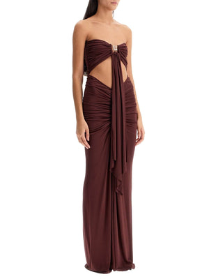 CHRISTOPHER ESBER-Maxi Dress With Bezel Detail-JOHN JULIA