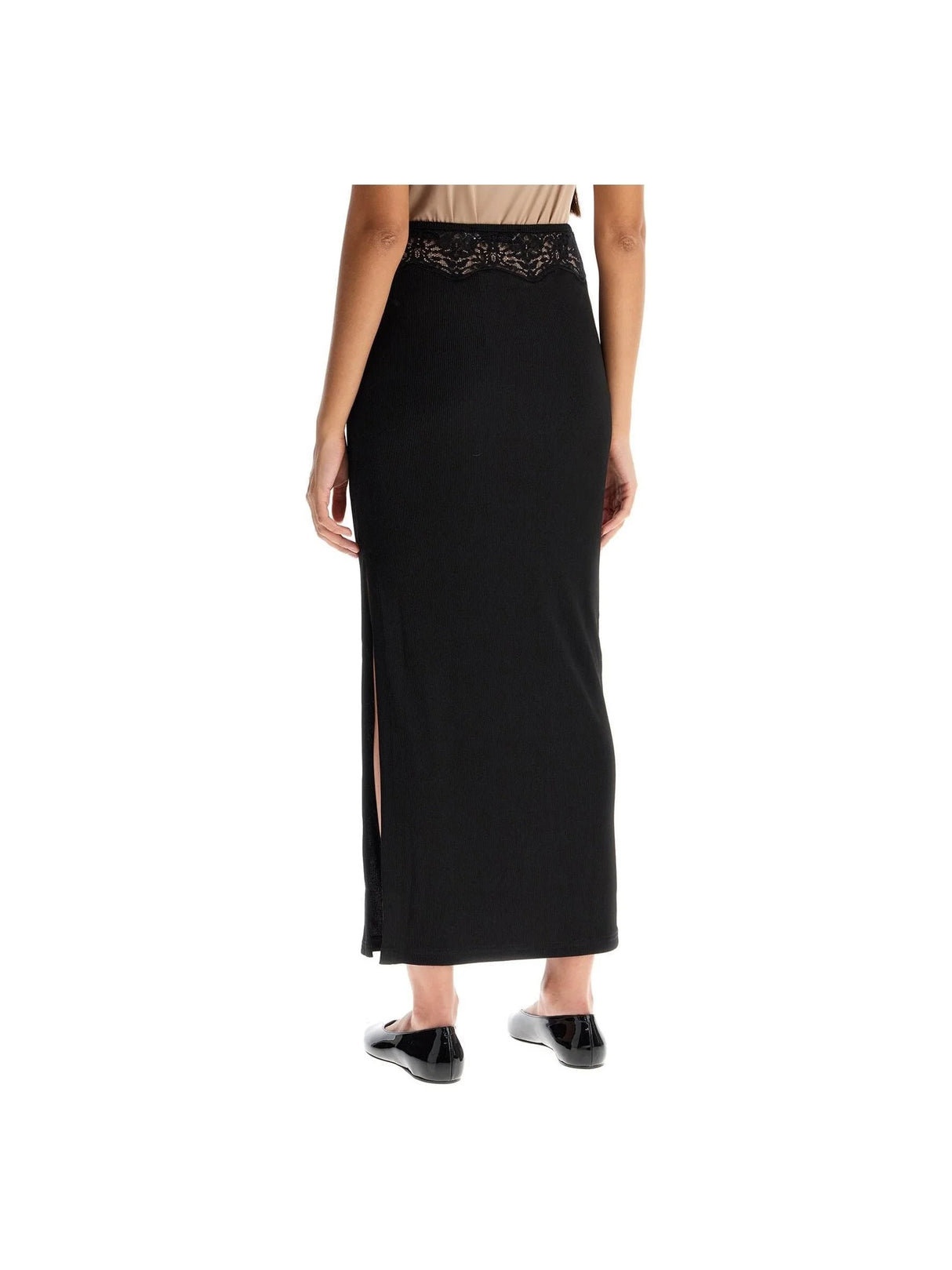 Lace Trim Knitted Skirt-Christopher Esber-JOHN JULIA