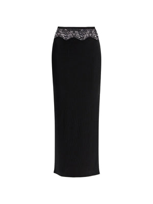 Lace Trim Knitted Skirt-Christopher Esber-JOHN JULIA