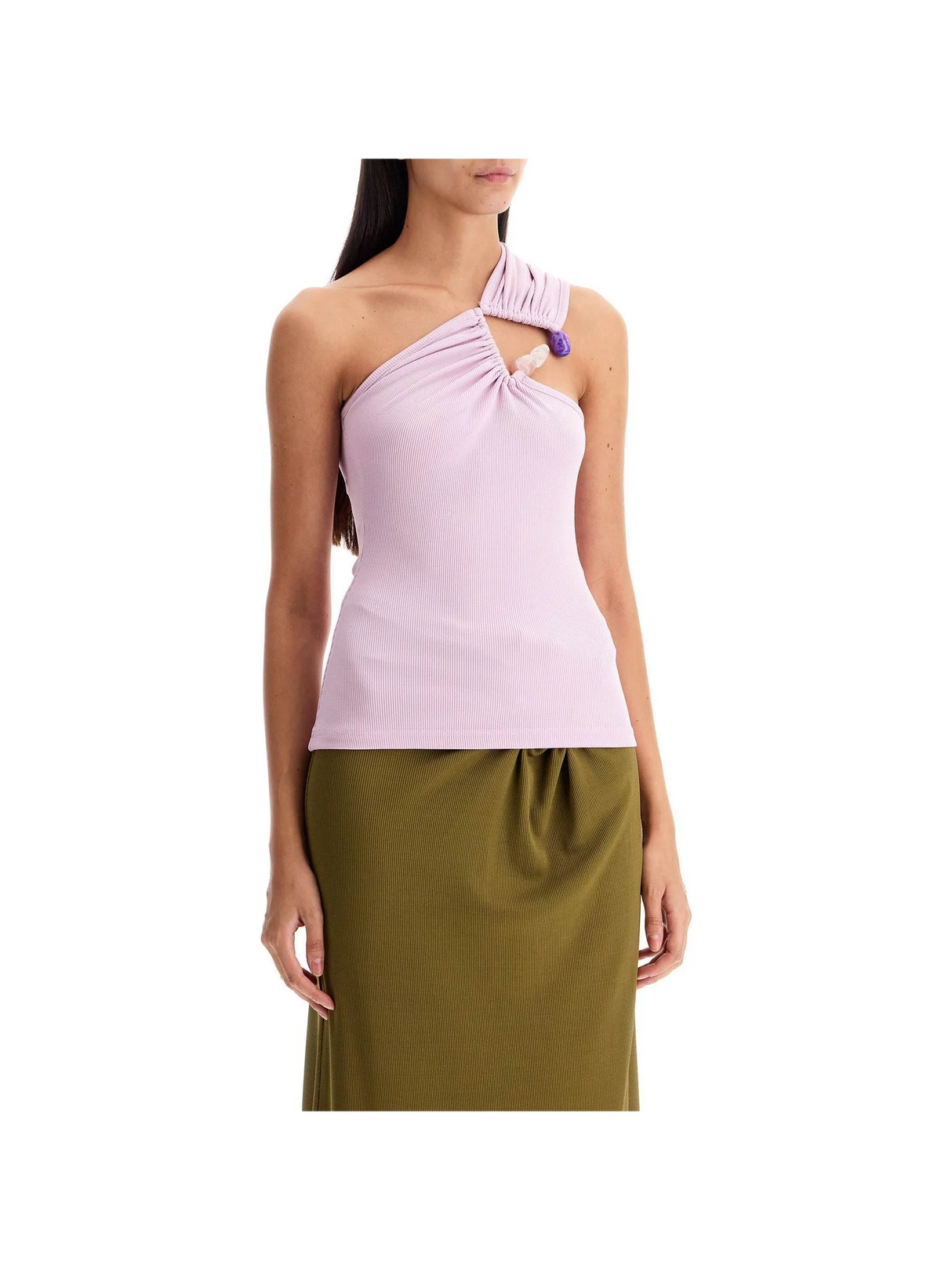 CHRISTOPHER ESBER-One Shoulder Top With -JOHN JULIA.