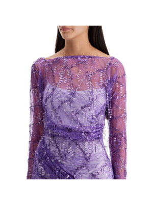 Sequin Lace Mini Dress - Women > Clothing > Dresses > Mini