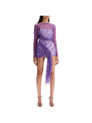 Sequin Lace Mini Dress - Women > Clothing > Dresses > Mini