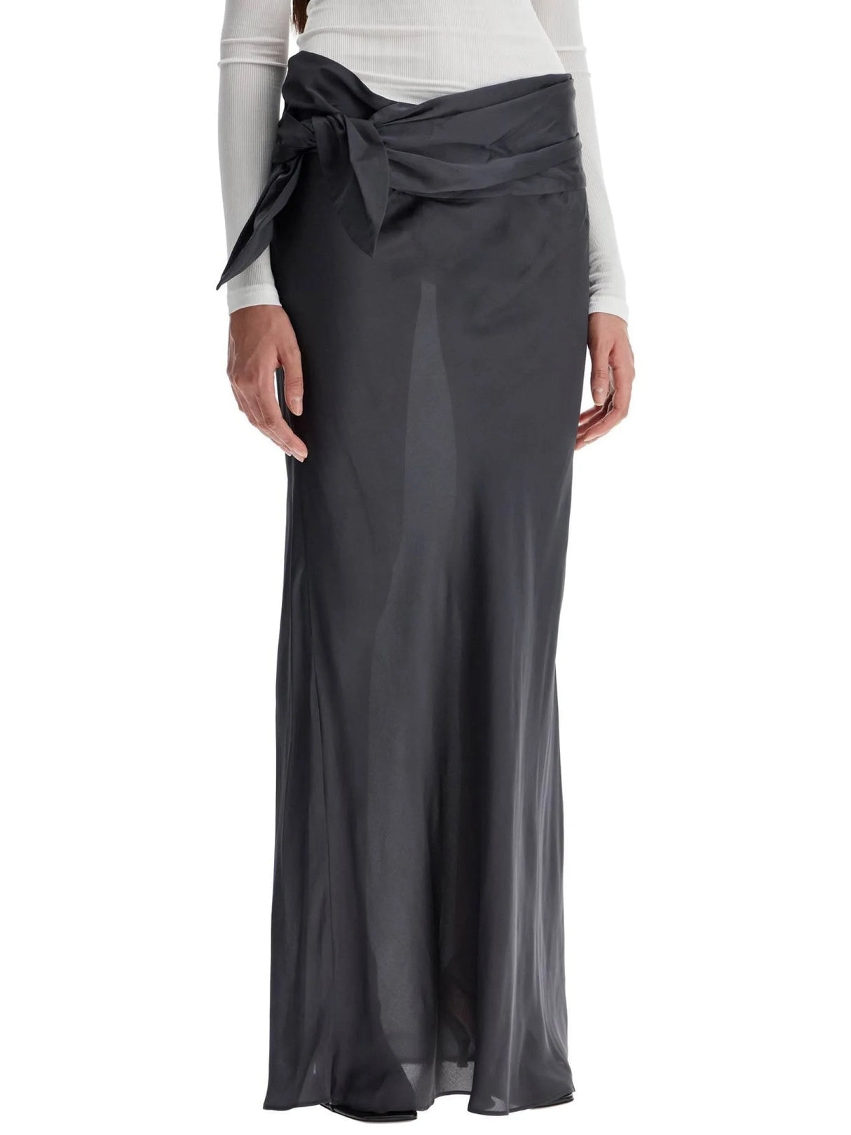 Maxi Skirt With Knotted Detail