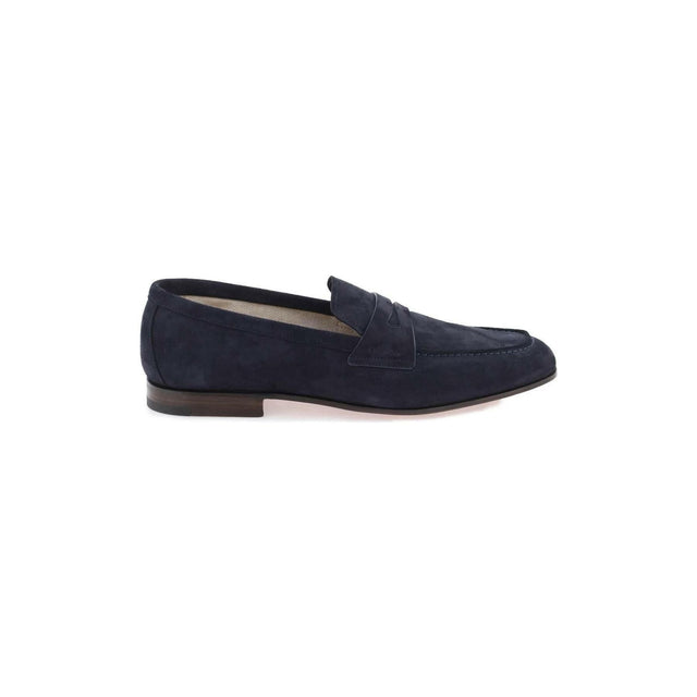 Navy Maltby Soft Suede Loafers CHURCH'S JOHN JULIA.