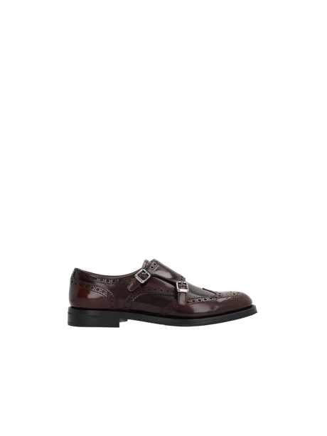 Lana R Shiny Leather Monk Strap Shoes-CHURCH'S-JOHN JULIA