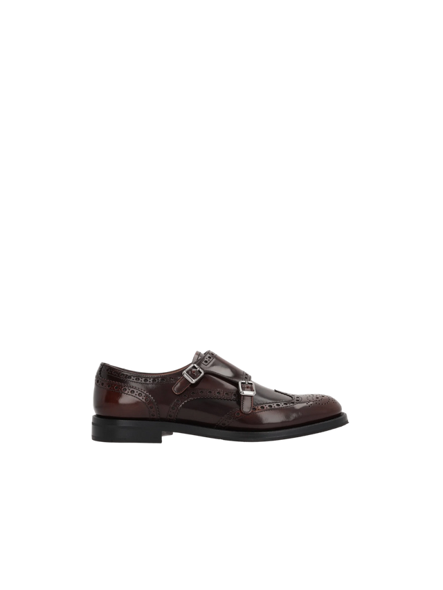 Lana R Shiny Leather Monk Strap Shoes-CHURCH'S-JOHN JULIA