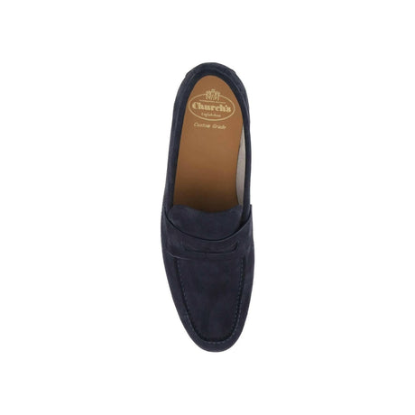 Navy Maltby Soft Suede Loafers CHURCH'S JOHN JULIA.