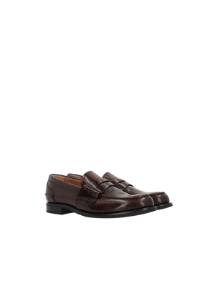 Pembrey Loafers in Polished Fumé Leather-CHURCH'S-JOHN JULIA