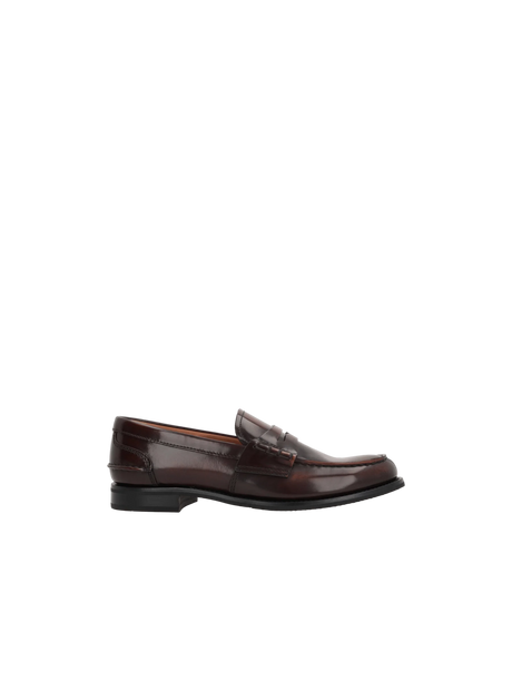 Pembrey Loafers in Polished Fumé Leather-CHURCH'S-JOHN JULIA