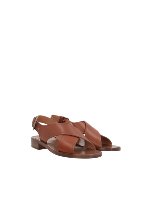 Rhonda 2 Smooth Leather Flat Sandals-CHURCH'S-JOHN JULIA