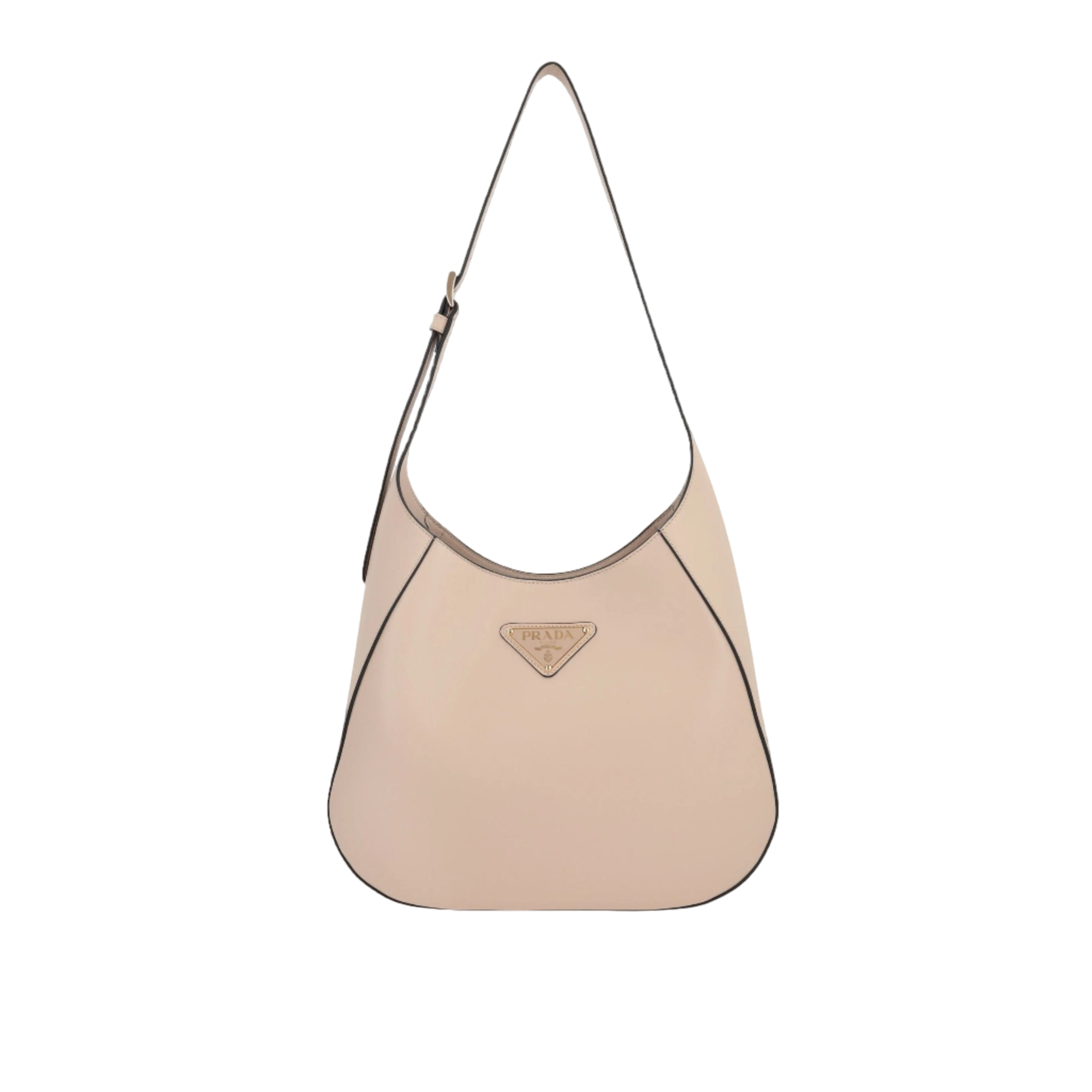 City Leather Medium Hobo Bag-PRADA-JOHN JULIA