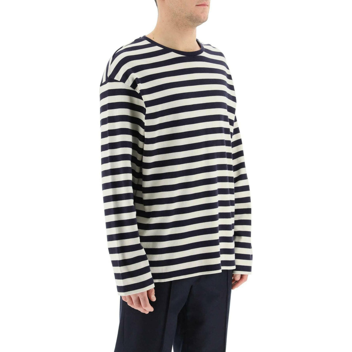 Dark Night Striped Organic Cotton Long-sleeve T-Shirt CLOSED JOHN JULIA.