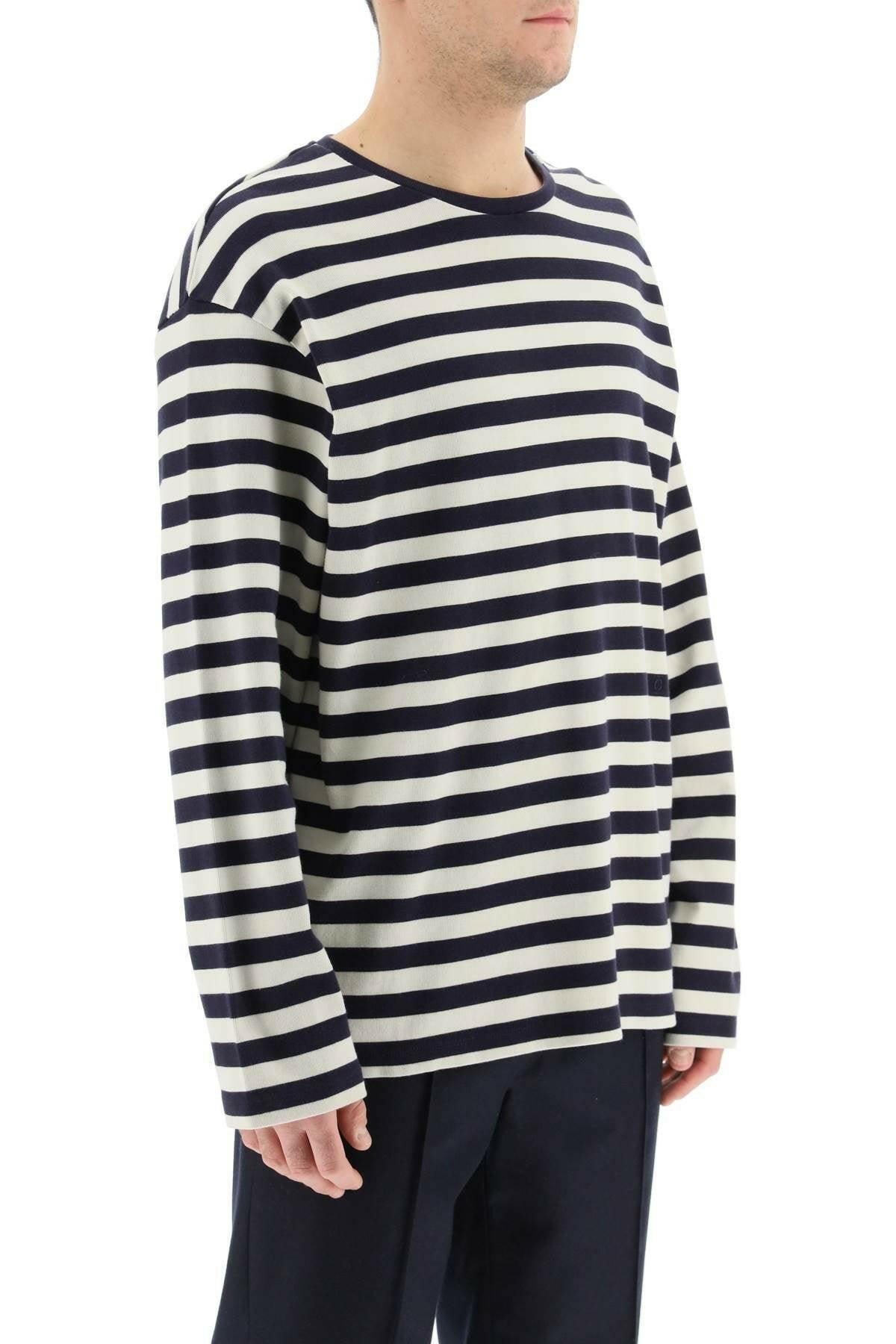 Dark Night Striped Organic Cotton Long-sleeve T-Shirt CLOSED JOHN JULIA.