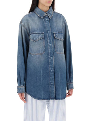 Denim Overshirt Made Of Recycled Cotton Blend