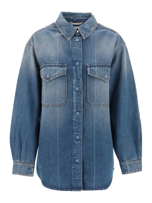 Denim Overshirt Made Of Recycled Cotton Blend