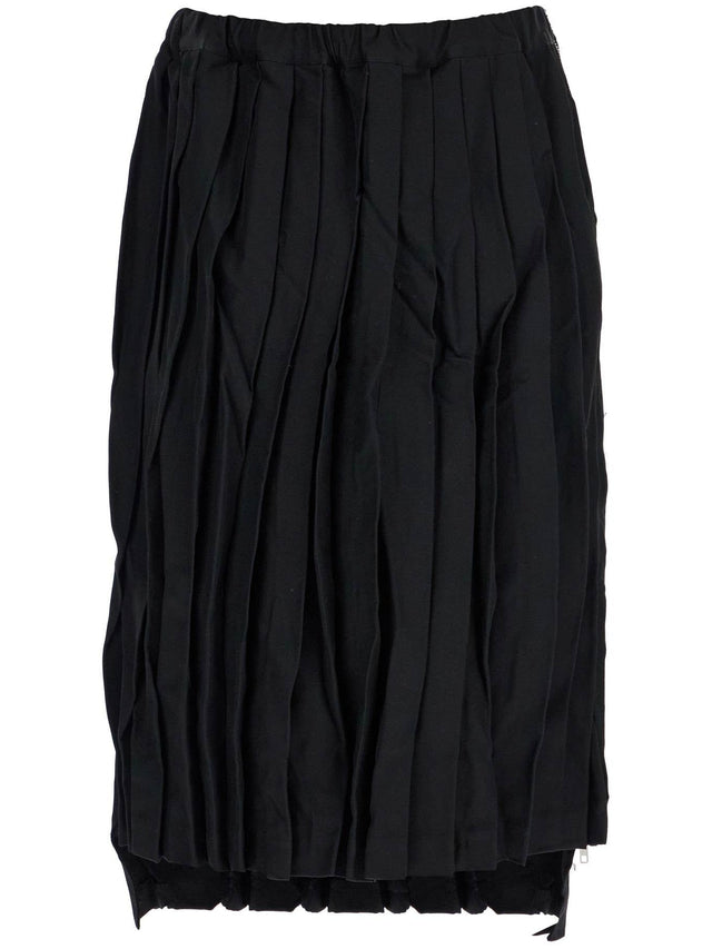 Pleated Skirt With Side Z