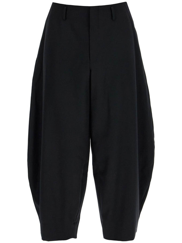 Cropped Wool Trousers In Seven