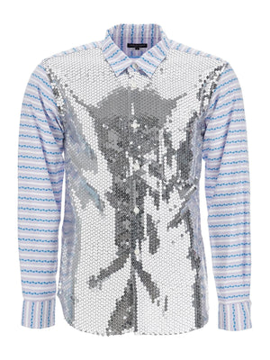 Jacquard Sequin Shirt-Comme des Garçons Homme Plus-JOHN JULIA