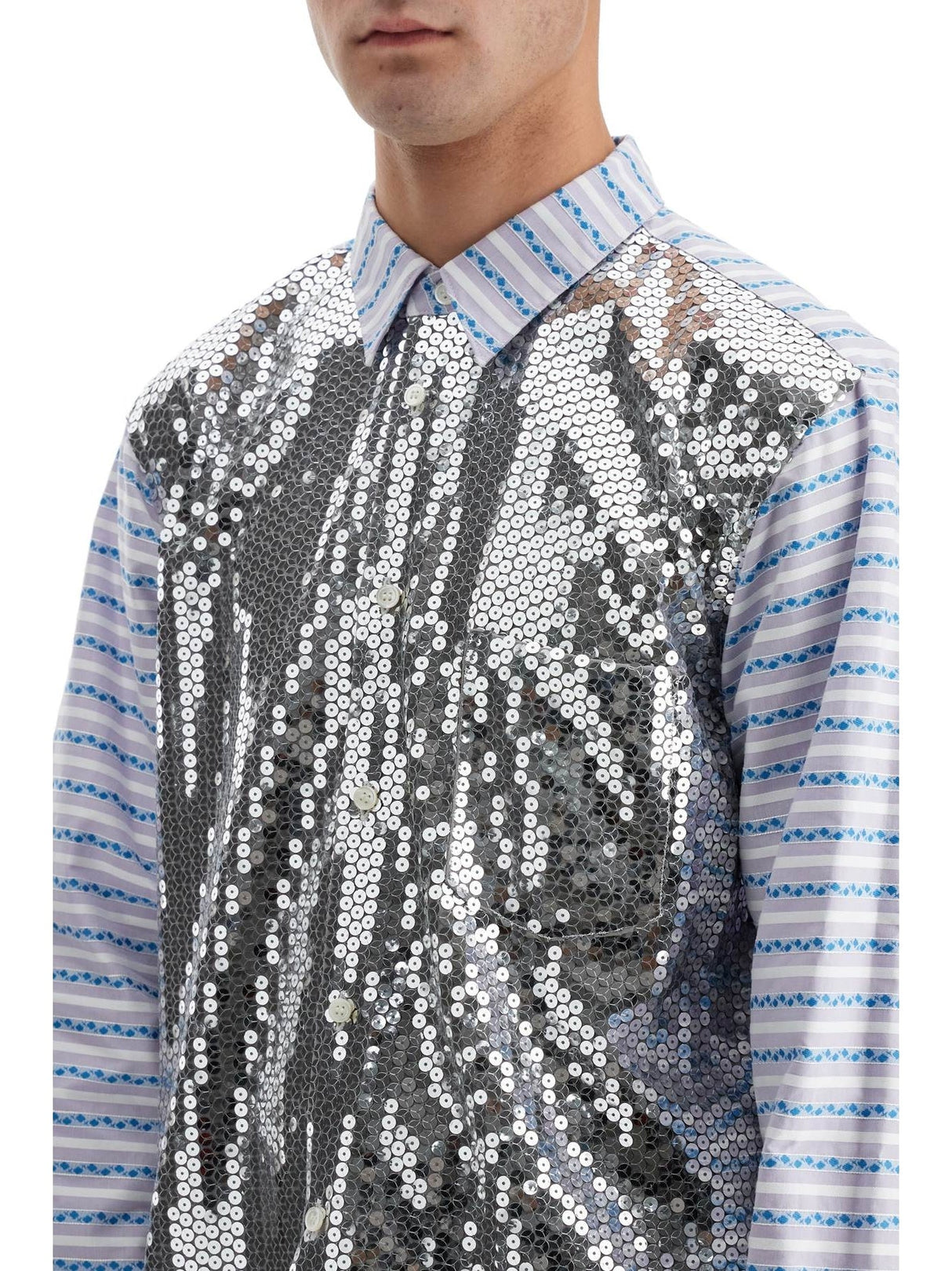 Jacquard Shirt With Sequ