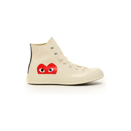 x Converse White 70 Chuck Hi-Top Sneakers COMME DES GARCONS PLAY JOHN JULIA.