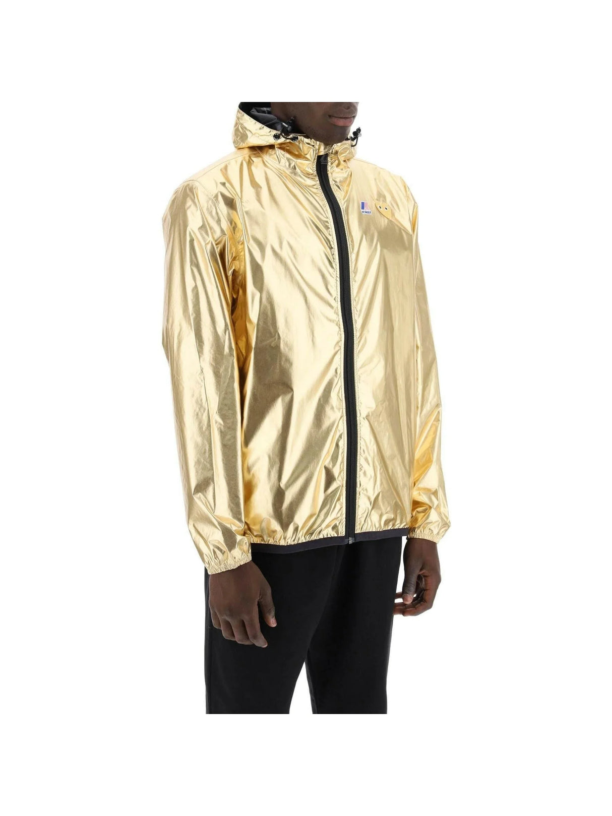 x K Way Metallic Nylon Jacket.