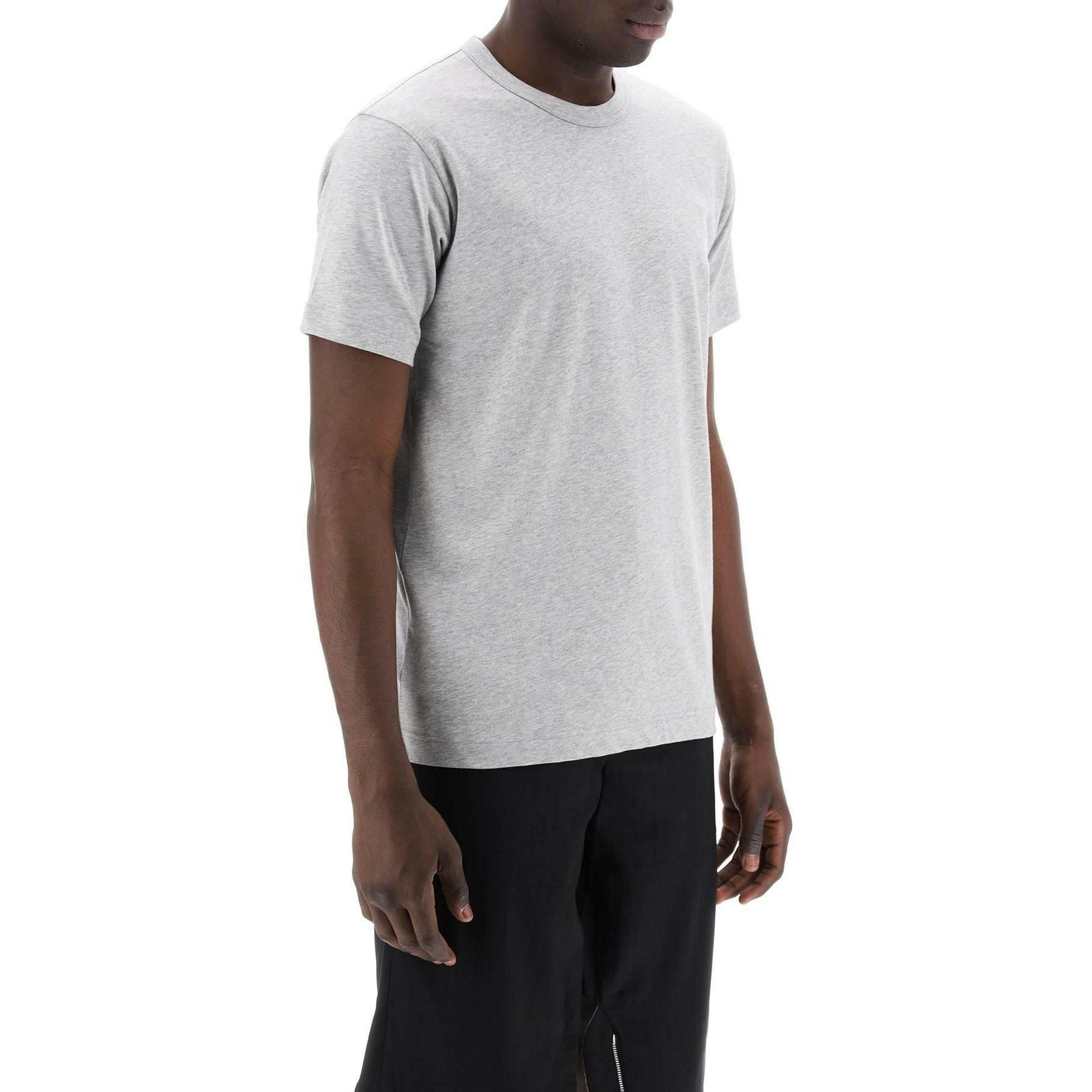 Comme des Garçon Shirt Grey Logo Print Cotton T-Shirt COMME DES GARCONS SHIRT JOHN JULIA.