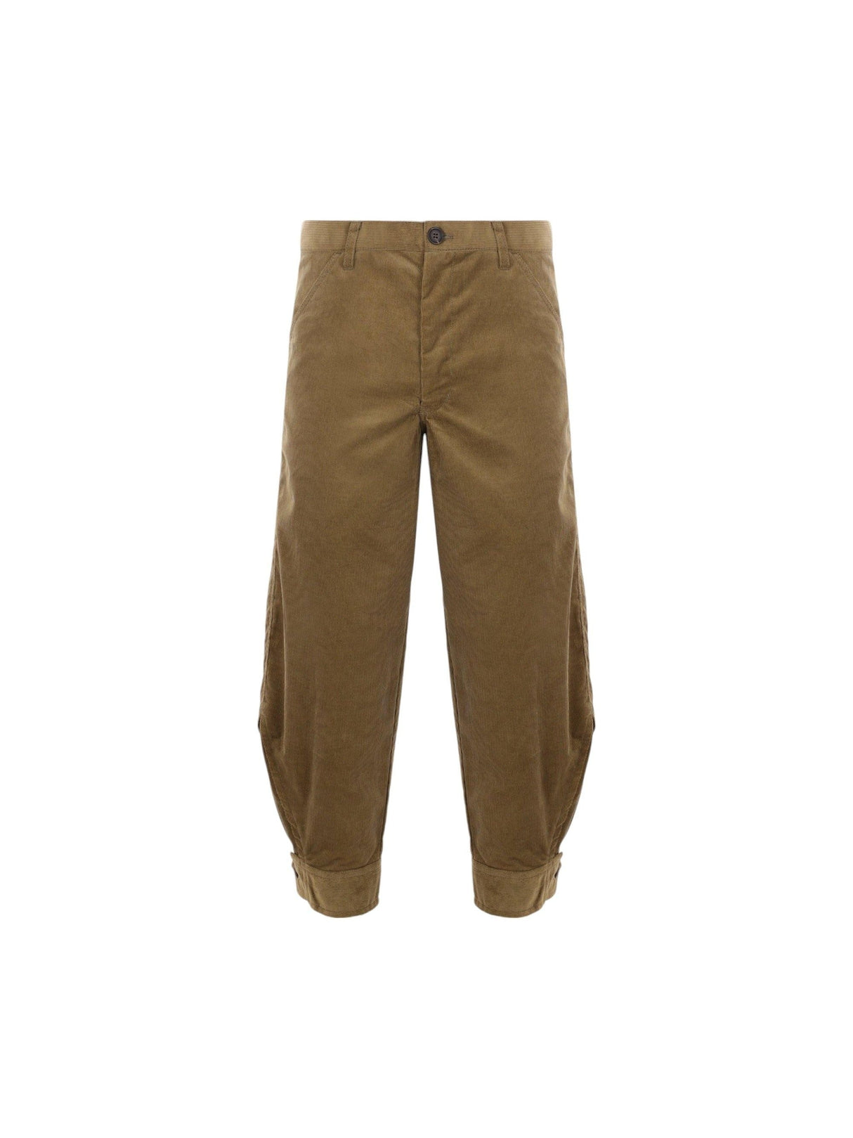 Corduroy Cropped Trousers-COMME DES GARÇONS SHIRT-JOHN JULIA