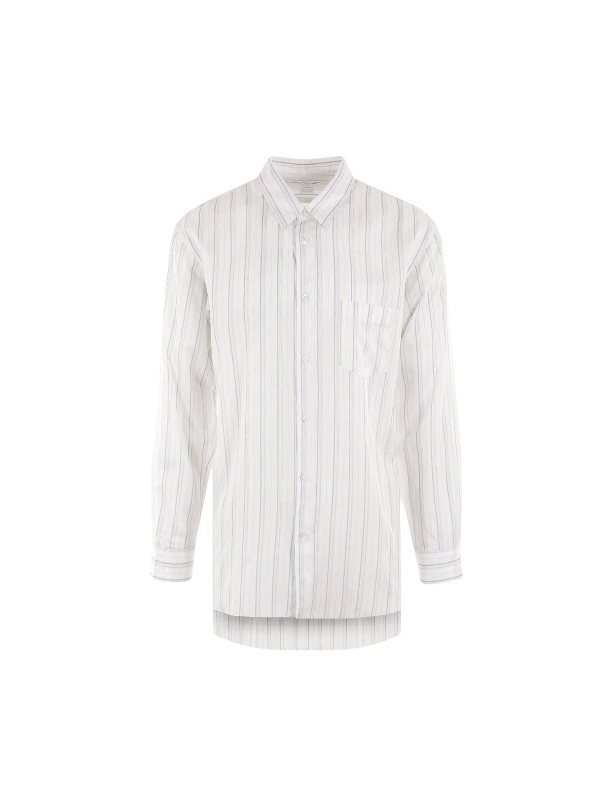 Striped Cupro Shirt-COMME DES GARÇONS SHIRT FOREVER-JOHN JULIA