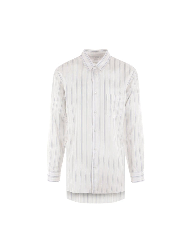 Striped Cupro Shirt-COMME DES GARÇONS SHIRT FOREVER-JOHN JULIA