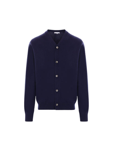 Wool V-neck Cardigan-COMME DES GARÇONS SHIRT FOREVER-JOHN JULIA