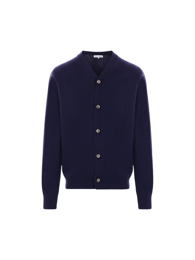 Wool V-neck Cardigan-COMME DES GARÇONS SHIRT FOREVER-JOHN JULIA