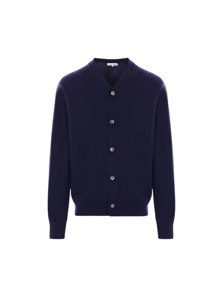 Wool V-neck Cardigan-COMME DES GARÇONS SHIRT FOREVER-JOHN JULIA