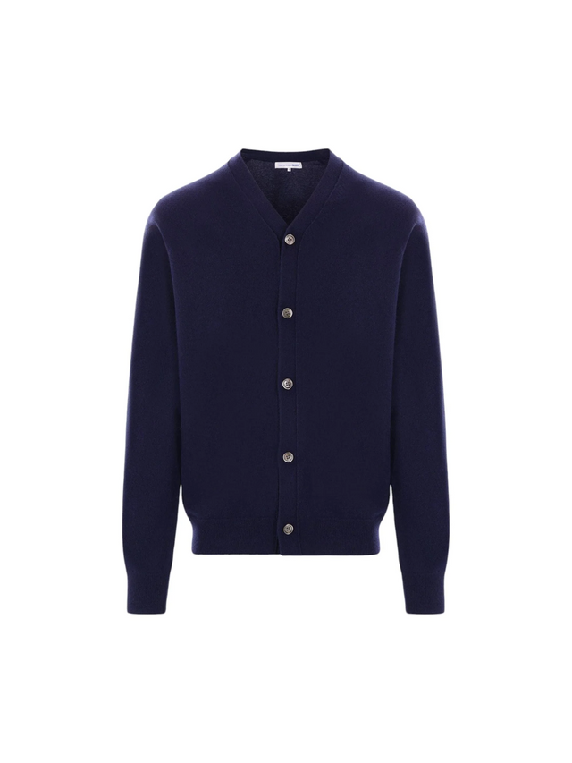 Wool V-neck Cardigan-COMME DES GARÇONS SHIRT FOREVER-JOHN JULIA