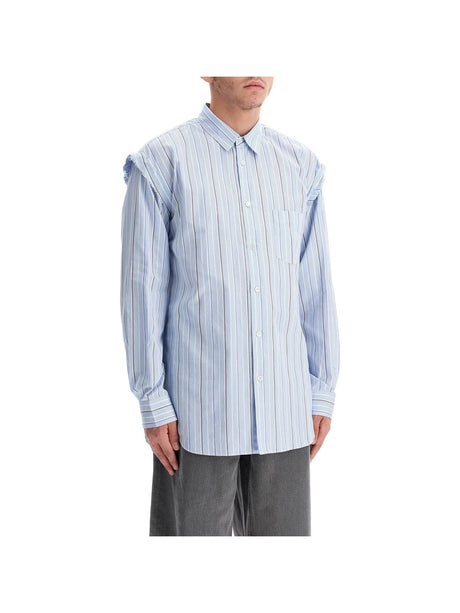 Striped Poplin Shirt-Comme des Garçons Shirt-JOHN JULIA