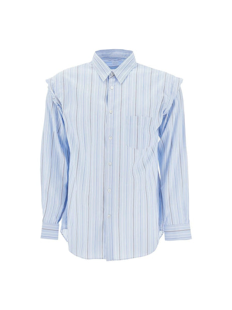 Striped Poplin Shirt-Comme des Garçons Shirt-JOHN JULIA