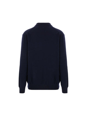 COMME DES GARÇONS SHIRT-Wool Polo Sweater-JOHN JULIA