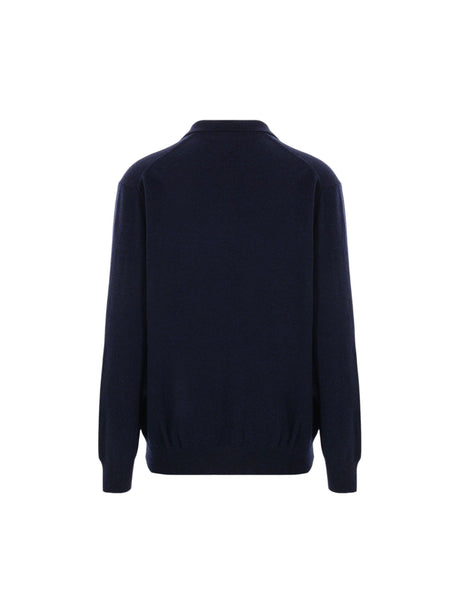 COMME DES GARÇONS SHIRT-Wool Polo Sweater-JOHN JULIA