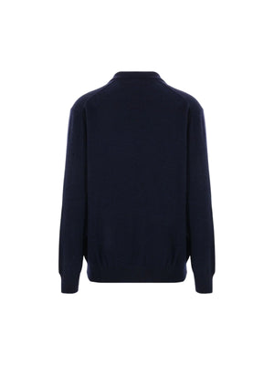 COMME DES GARÇONS SHIRT-Wool Polo Sweater-JOHN JULIA