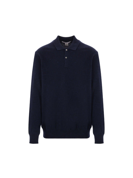 COMME DES GARÇONS SHIRT-Wool Polo Sweater-JOHN JULIA