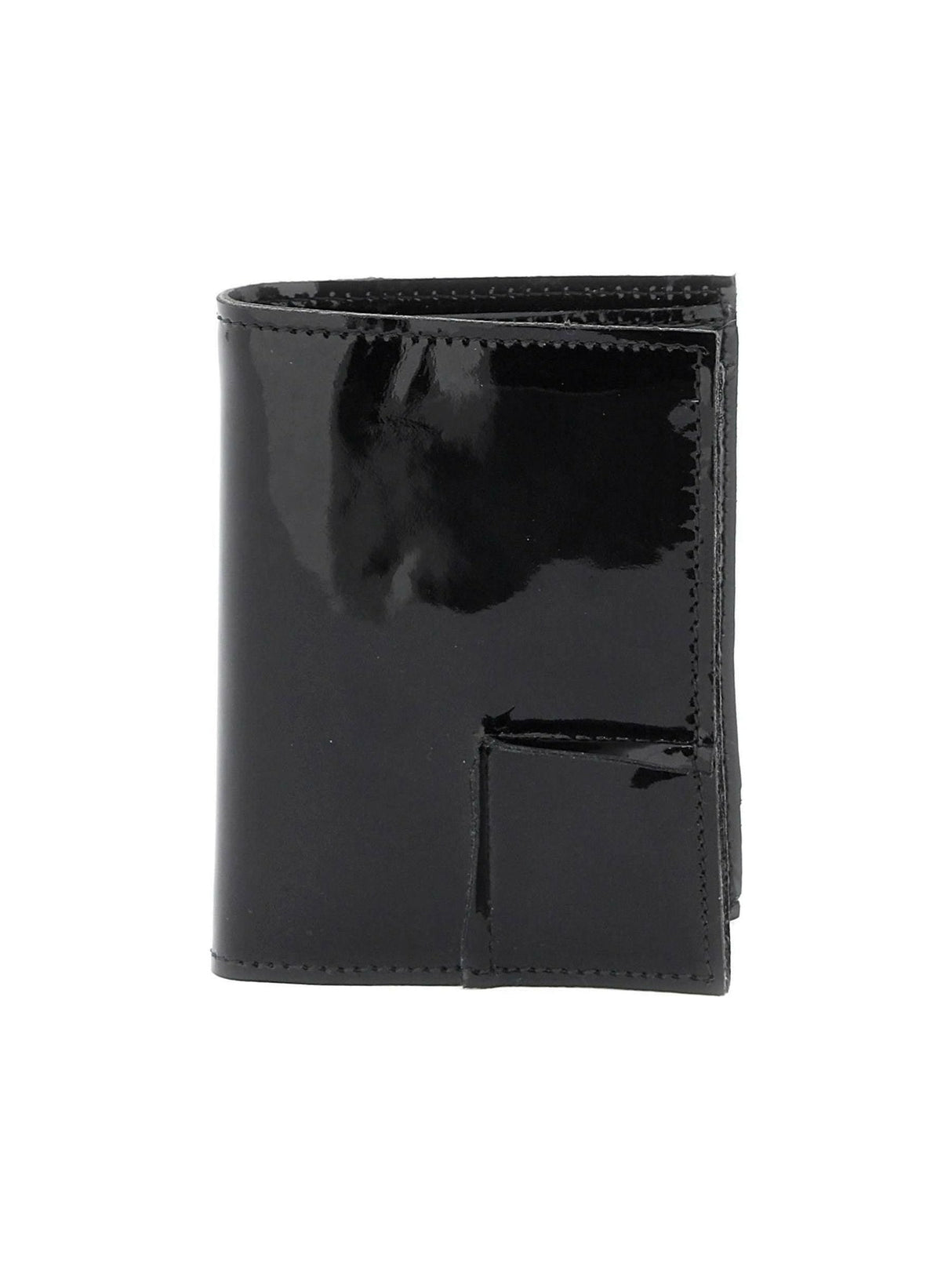 Bifold Patent Leather Wallet In COMME DES GARCONS WALLET JOHN JULIA.