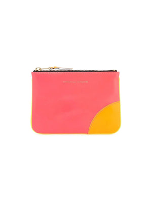 Super Fluo Leather Pouch-COMME DES GARÇONS WALLET-JOHN JULIA