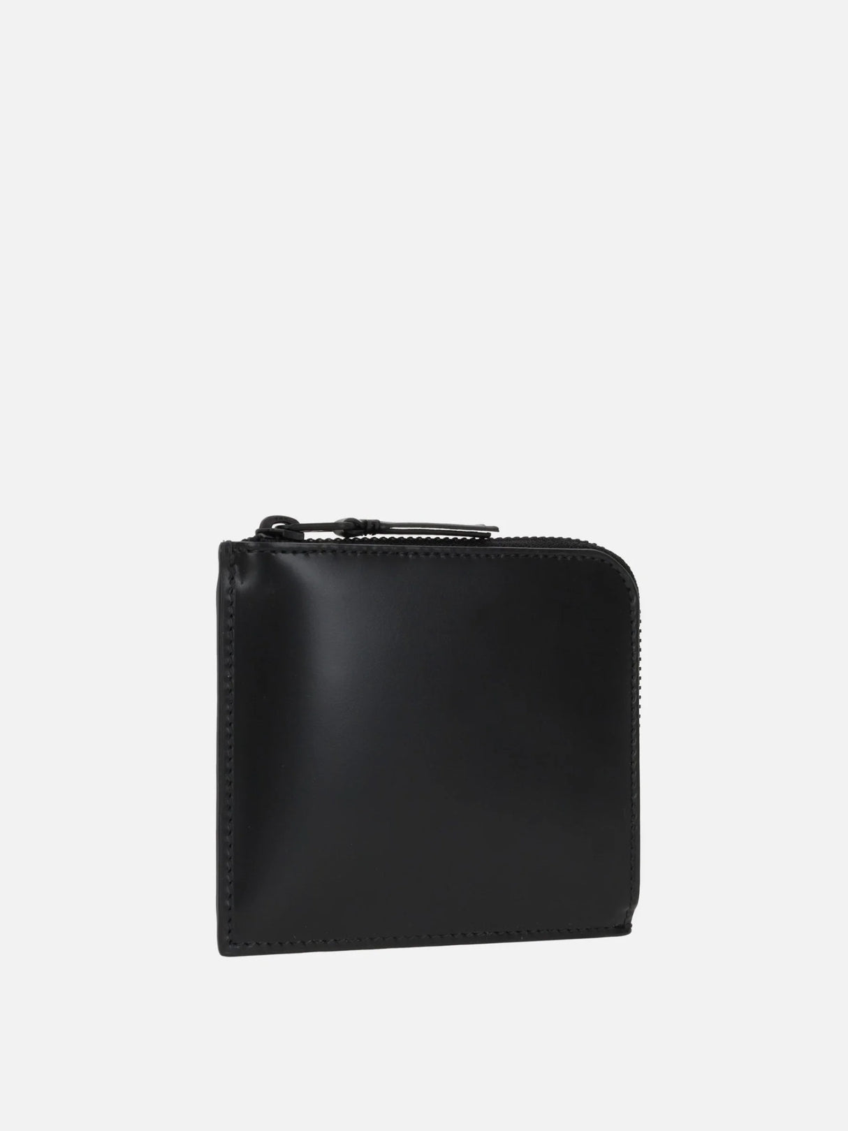 Smooth Leather Half-Zip Wallet