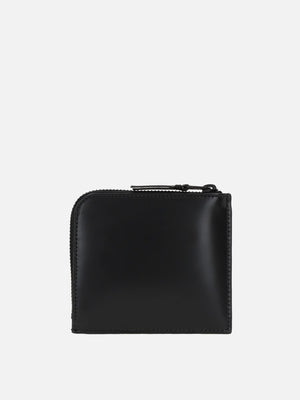 Smooth Leather Half-Zip Wallet