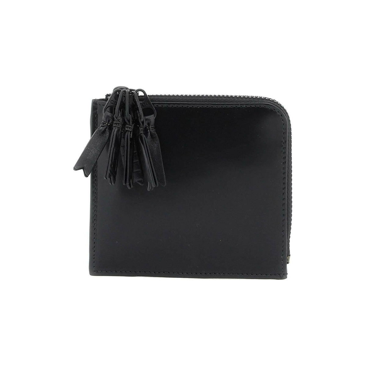 Leather Multi Zip Wallet With COMME DES GARCONS WALLET JOHN JULIA.