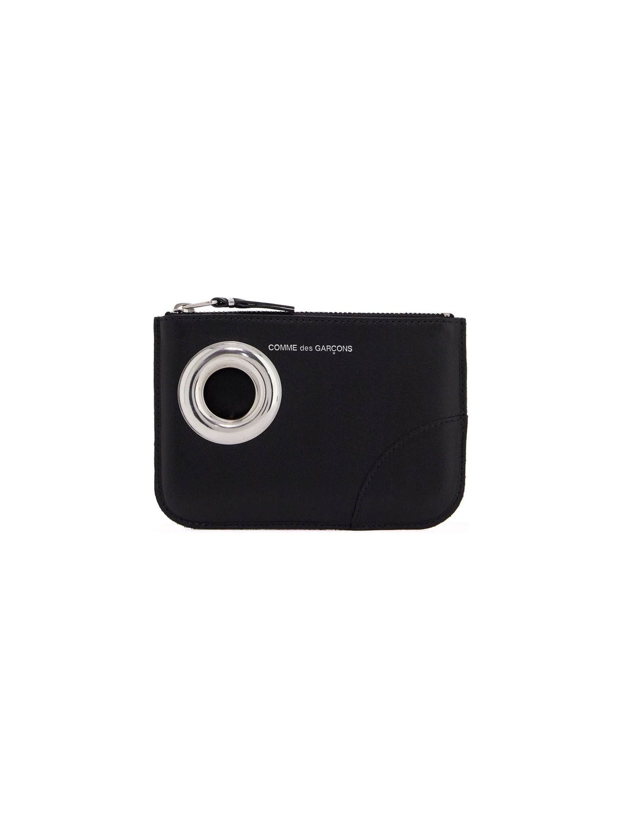 COMME DES GARCONS WALLET-Leather Pouch With Large Eyelet Detail -JOHN JULIA.