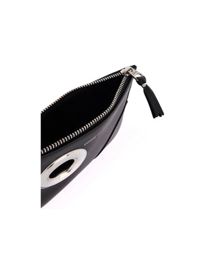 COMME DES GARCONS WALLET-Leather Pouch With Large Eyelet Detail -JOHN JULIA.