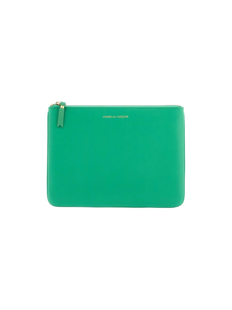 COMME DES GARCONS WALLET-Smooth Leather Pouch In Seven Words -JOHN JULIA.